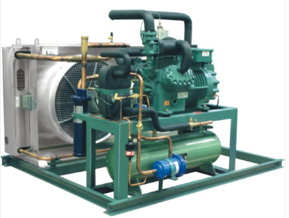 Unidade condensadora industrial com compressor